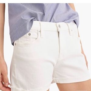 White Denim Shorts